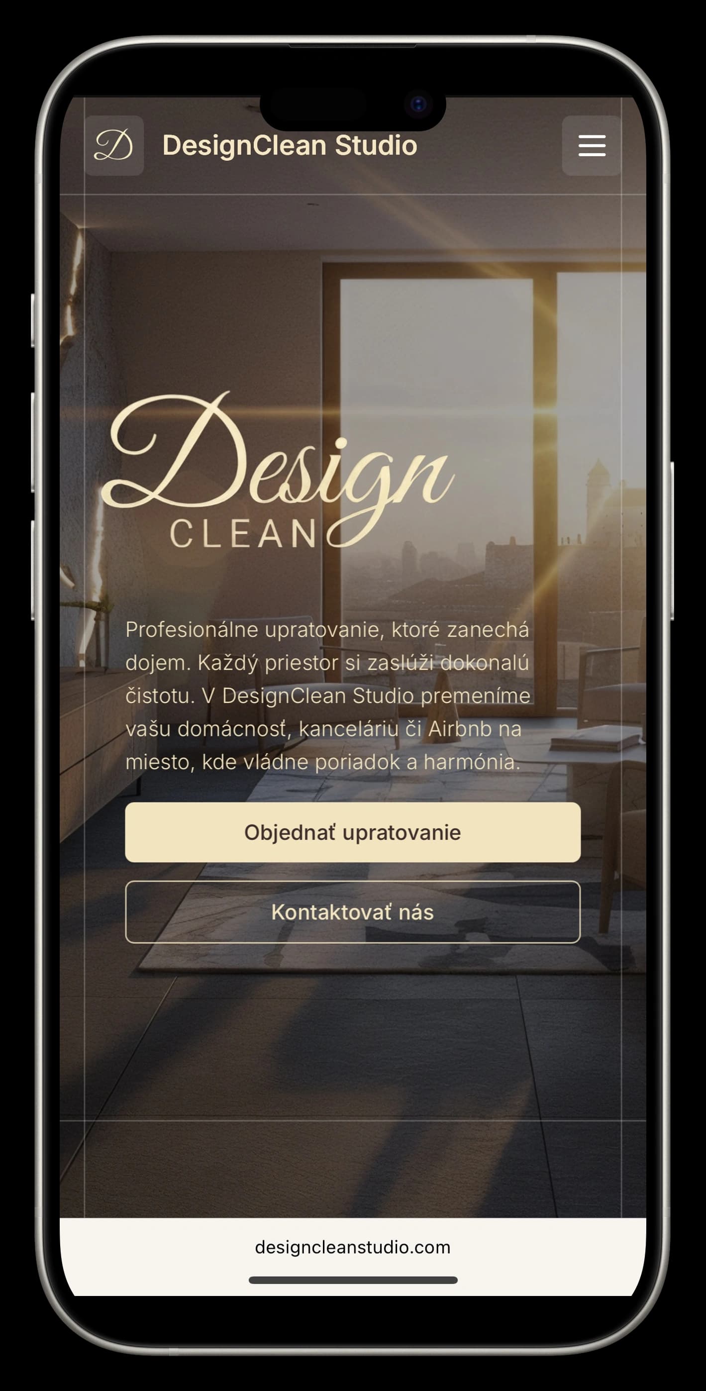 Design Clean Studio — Design Clean Studio — konverzný web pre upratovací startup