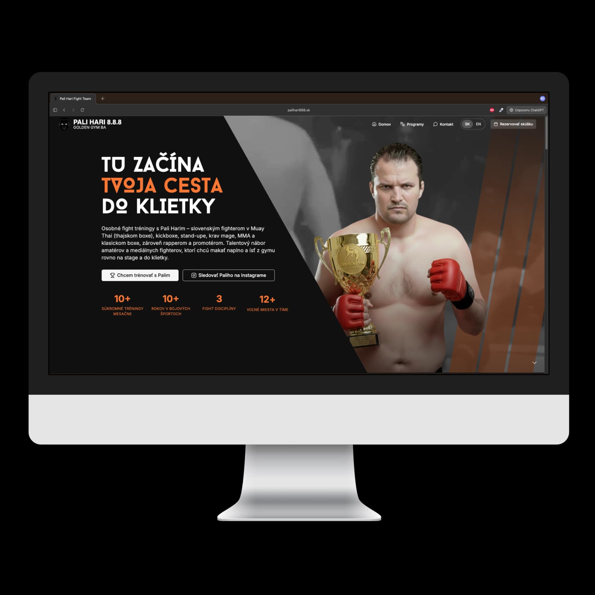 Palihari888 — Palihari888 — web osobnej značky bojovníka