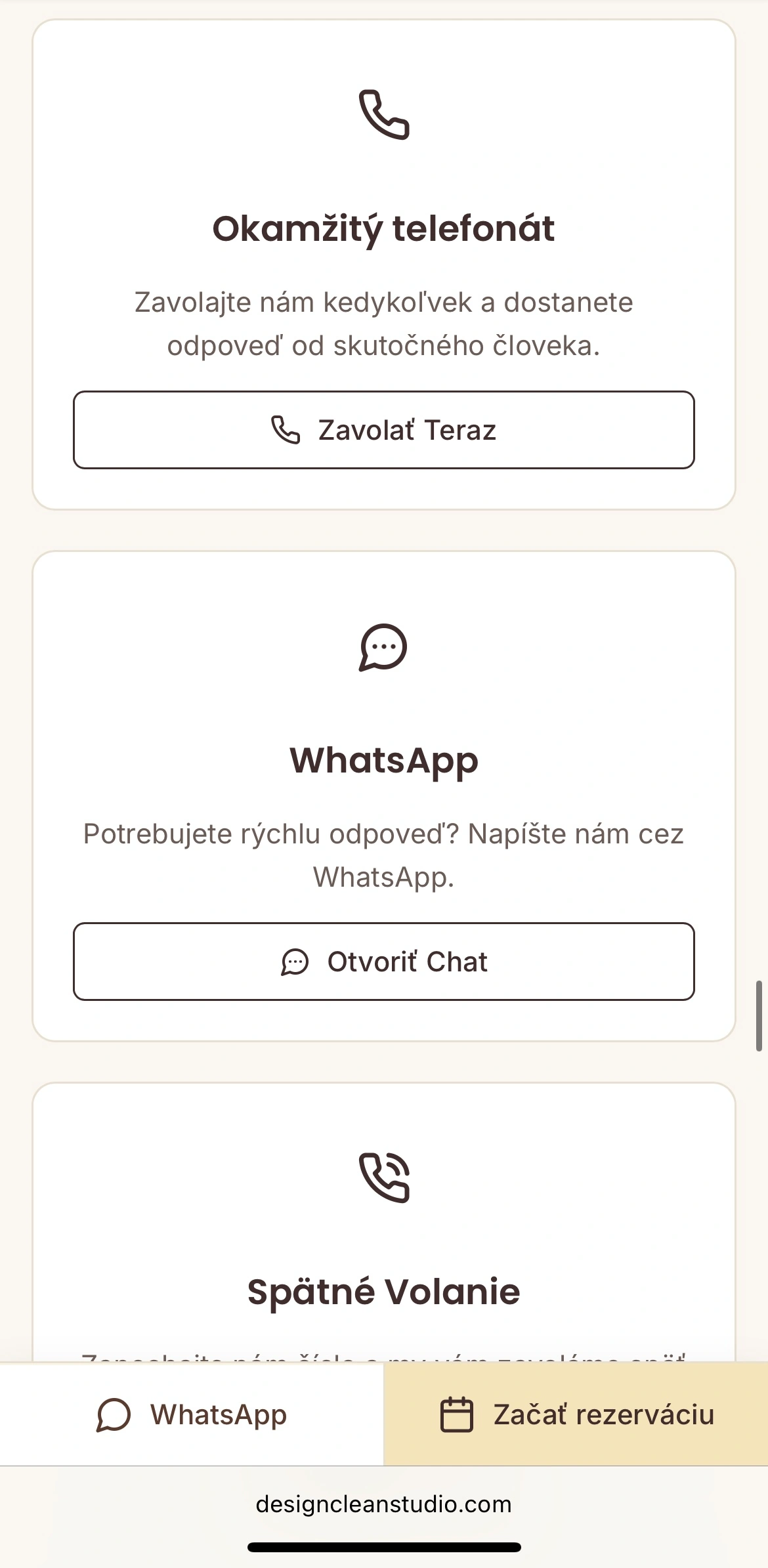 Design Clean Studio mobile — 13