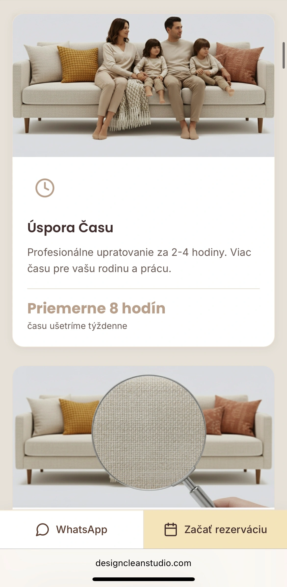 Design Clean Studio mobile — 3